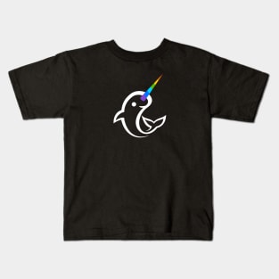 Rainbow Narwhale Kids T-Shirt